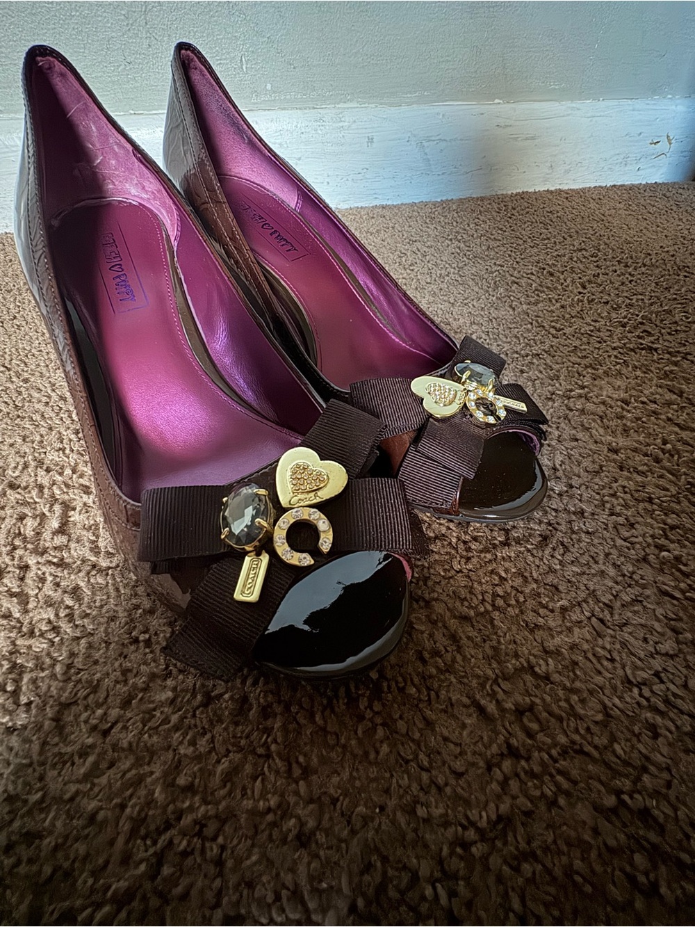 Coach Poppy Wedges size 6